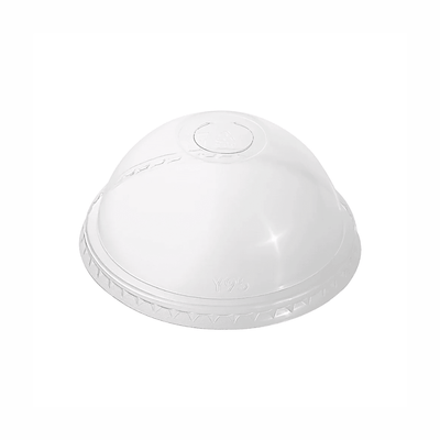 Clear PET 90mm Dome Lids Semi-Cut Hole - TEM IMPORTS™