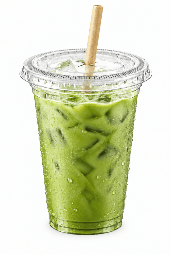 Clear PET 95mm Flat Lid X Slot Hole - Fits PET Cups - TEM IMPORTS™