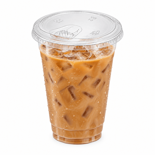 Clear PET 98mm Straw-Free Lid – Fits PET Cups - TEM IMPORTS™