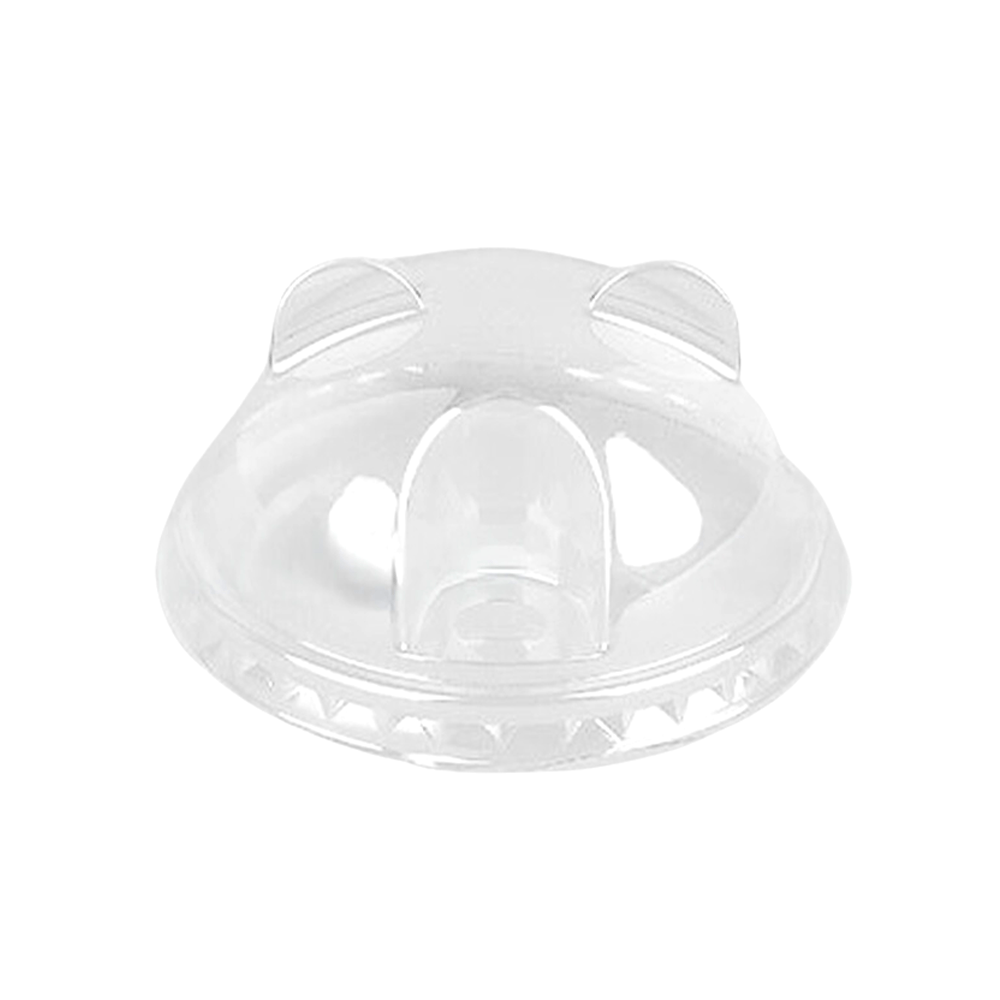 Clear PET (D/95mm) Dome Lid Bear Ear Shape - TEM IMPORTS™