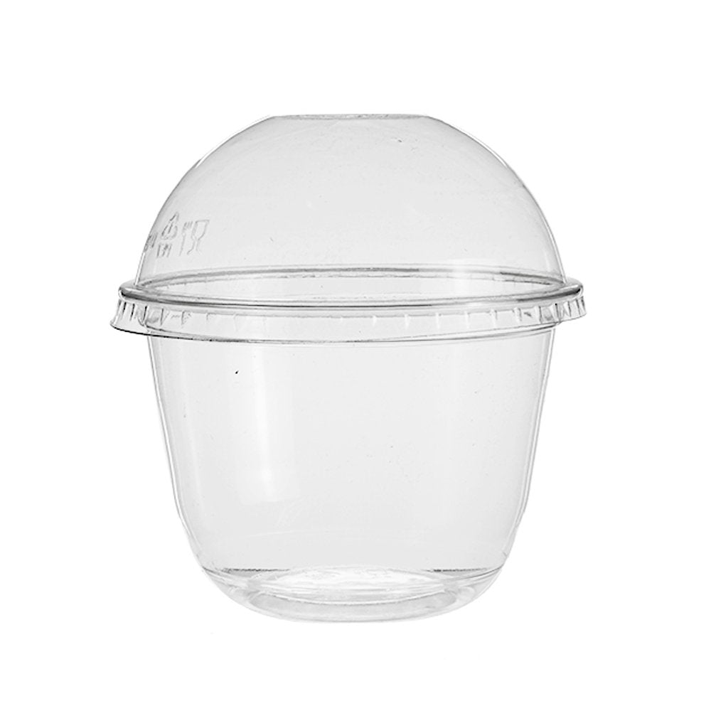 Clear PET (D/95mm) Dome Lid Die - Cut Hole - TEM IMPORTS™