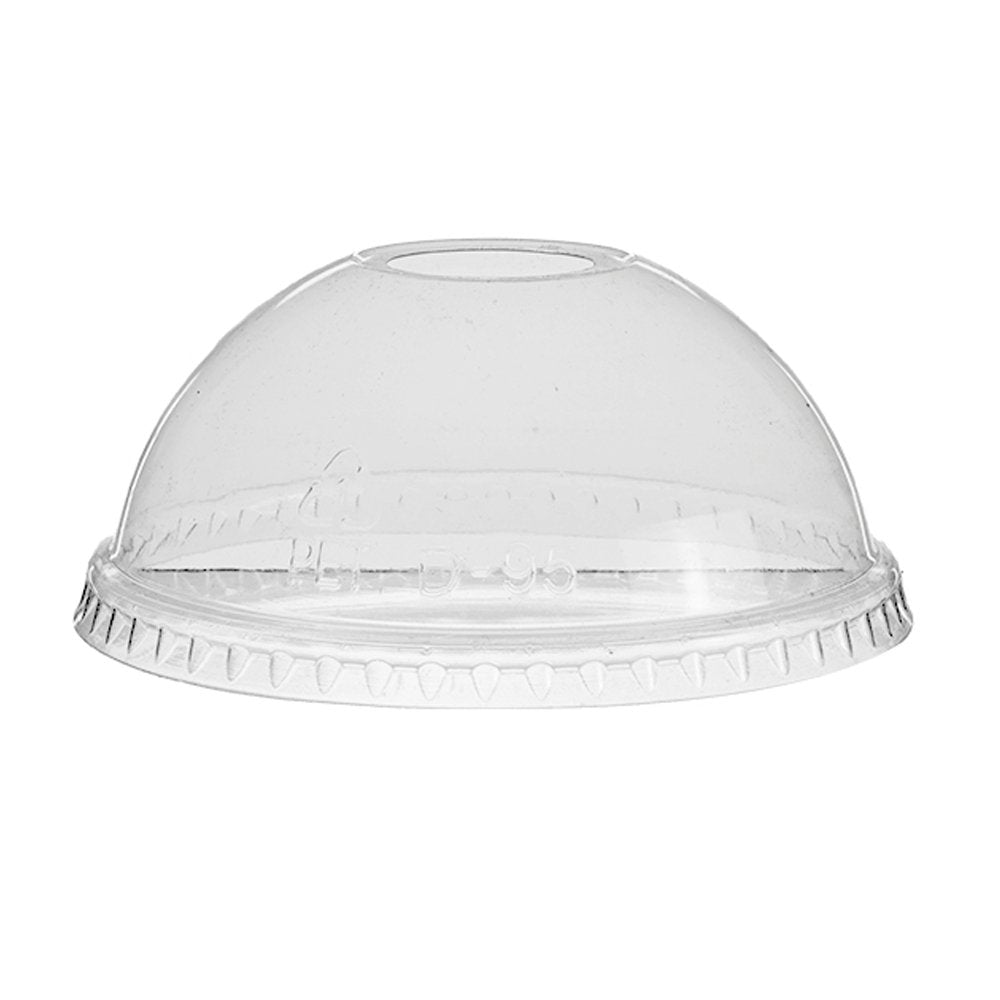 Clear PET (D/95mm) Dome Lid Die - Cut Hole - TEM IMPORTS™