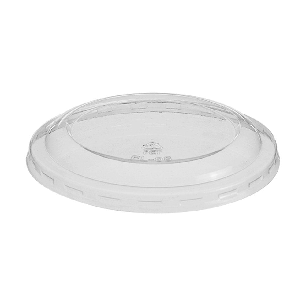 Clear PET (D/95mm) Flat Lid No Hole - TEM IMPORTS™