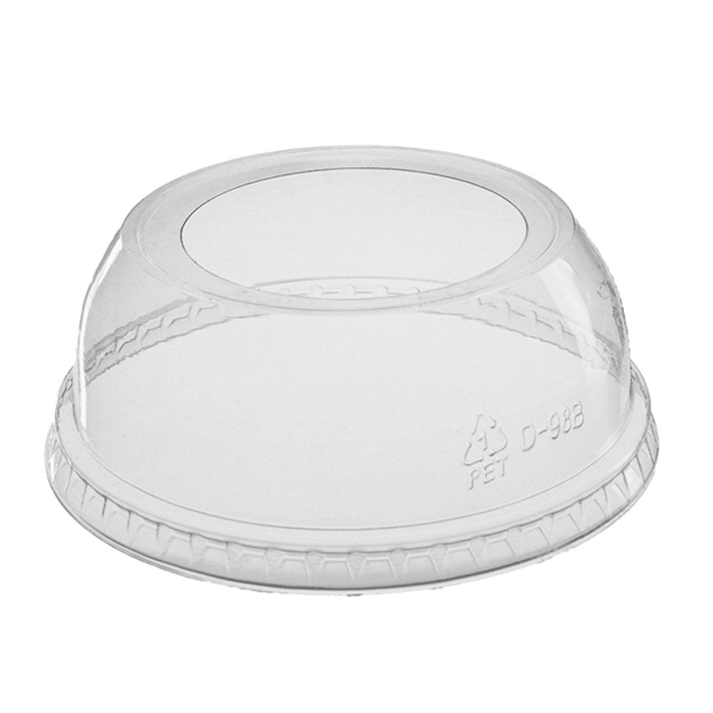 Clear PET (D/98mm) Dome Lid Large Hole - TEM IMPORTS™