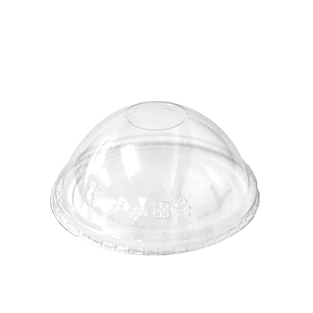 Clear PET Dome Lid To Suit 5oz White Ice Cream Cup - No Hole - TEM IMPORTS™