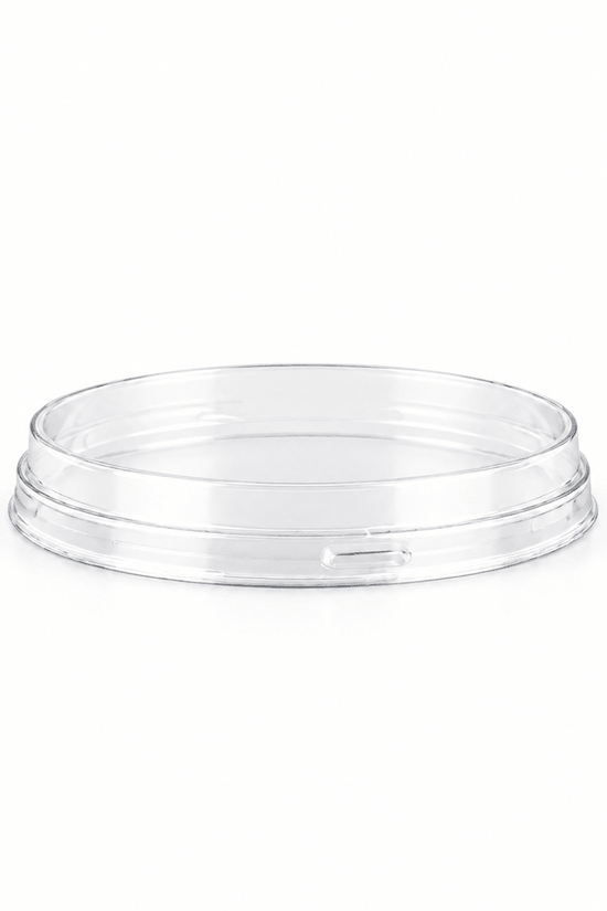 Clear PET Lid For 130mL Round – Black & Gold Series - TEM IMPORTS™