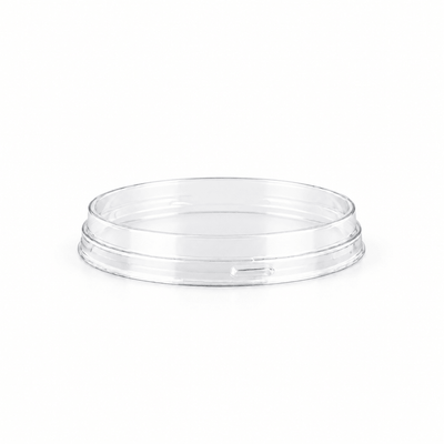 Clear PET Lid For 130mL Round – Black & Gold Series - TEM IMPORTS™