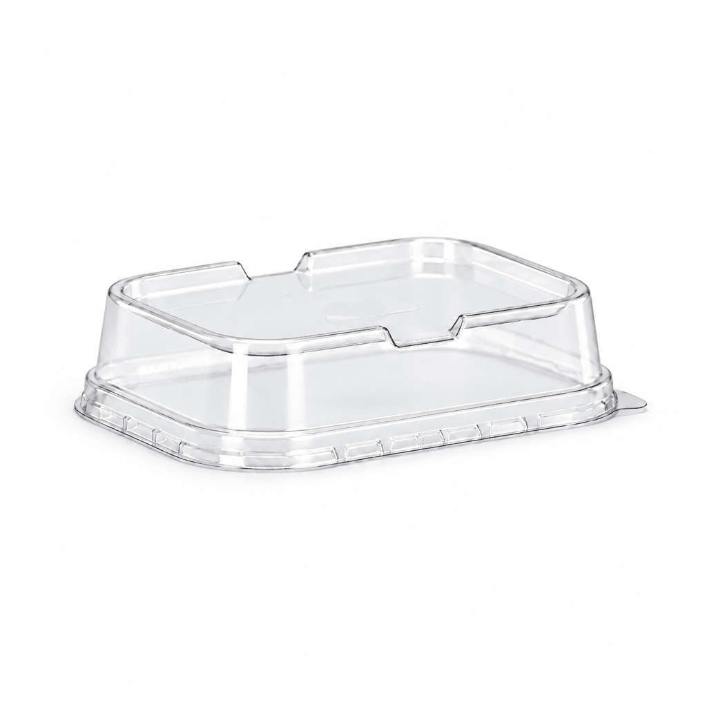 Clear PET Lid For 170mL Rectangular – Black & Gold Series - TEM IMPORTS™