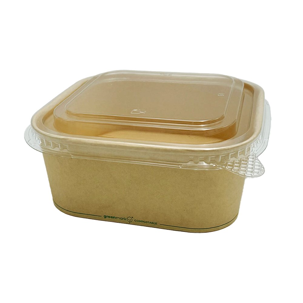 Clear PET Lid For Bamboo Paper Square Container - TEM IMPORTS™