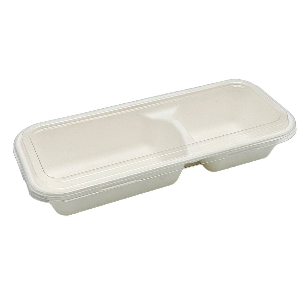 Clear PET Lid For Sugarcane 2/3 Compartment Tray - TEM IMPORTS™