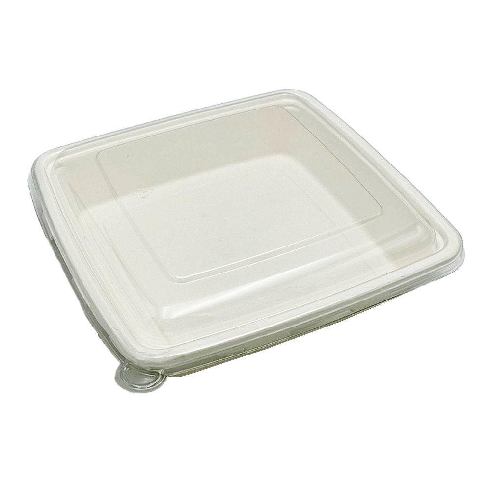 Clear PET Lid For Sugarcane 9" No Compartment Tray - TEM IMPORTS™