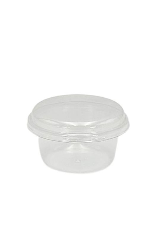 Clear PET Lid To Suit 115mL Round PP Dessert Cup - TEM IMPORTS™