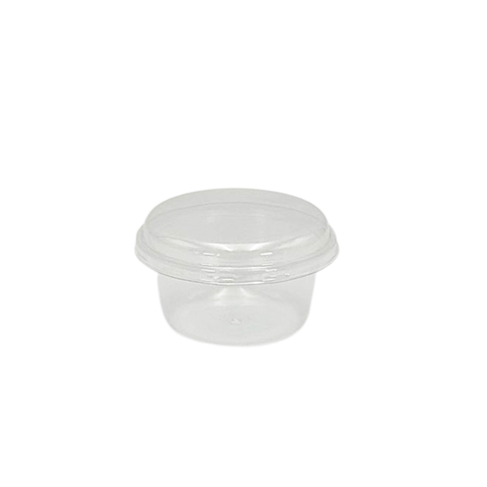 Clear PET Lid To Suit 115mL Round PP Dessert Cup - TEM IMPORTS™