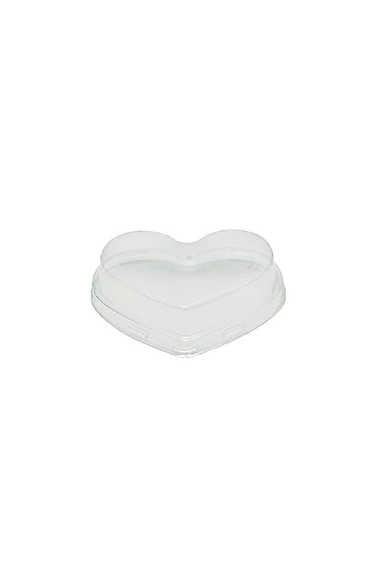 Clear PET Lid To Suit 140mL Heart Shape Base - TEM IMPORTS™
