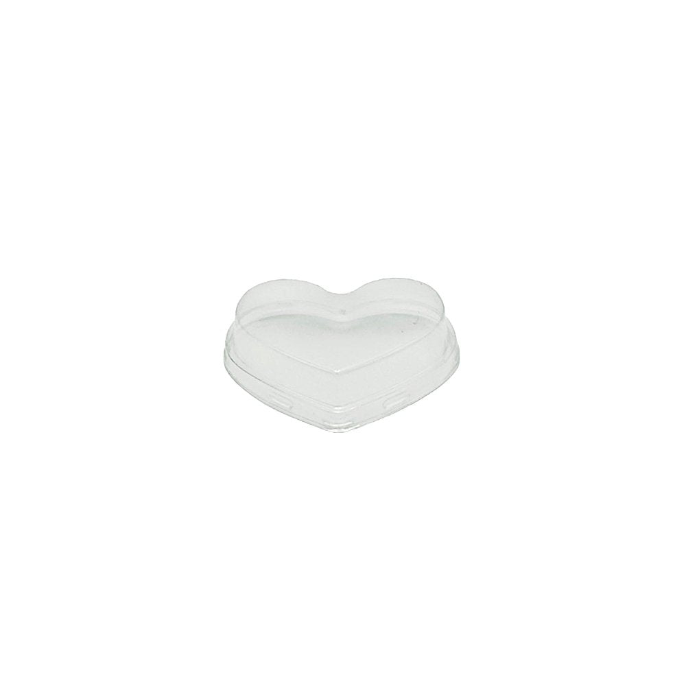 Clear PET Lid To Suit 140mL Heart Shape Base - TEM IMPORTS™