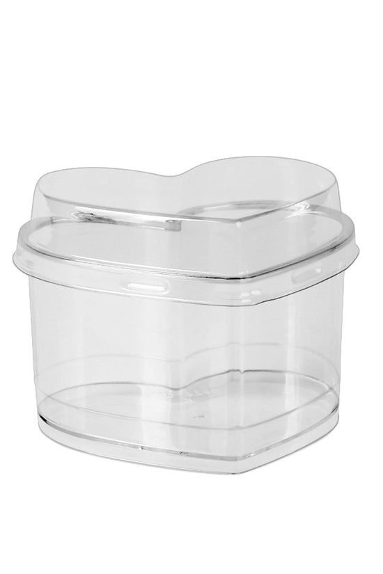 Clear PET Lid To Suit 140mL Heart Shape Base - TEM IMPORTS™
