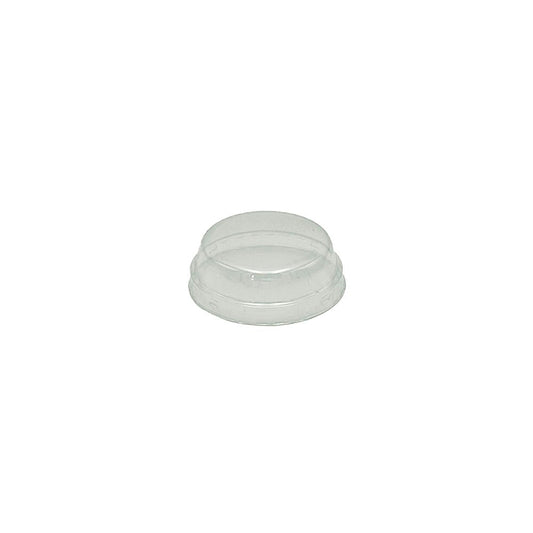 Clear PET Lid To Suit 150mL Round Cylinder Rib Cup - TEM IMPORTS™