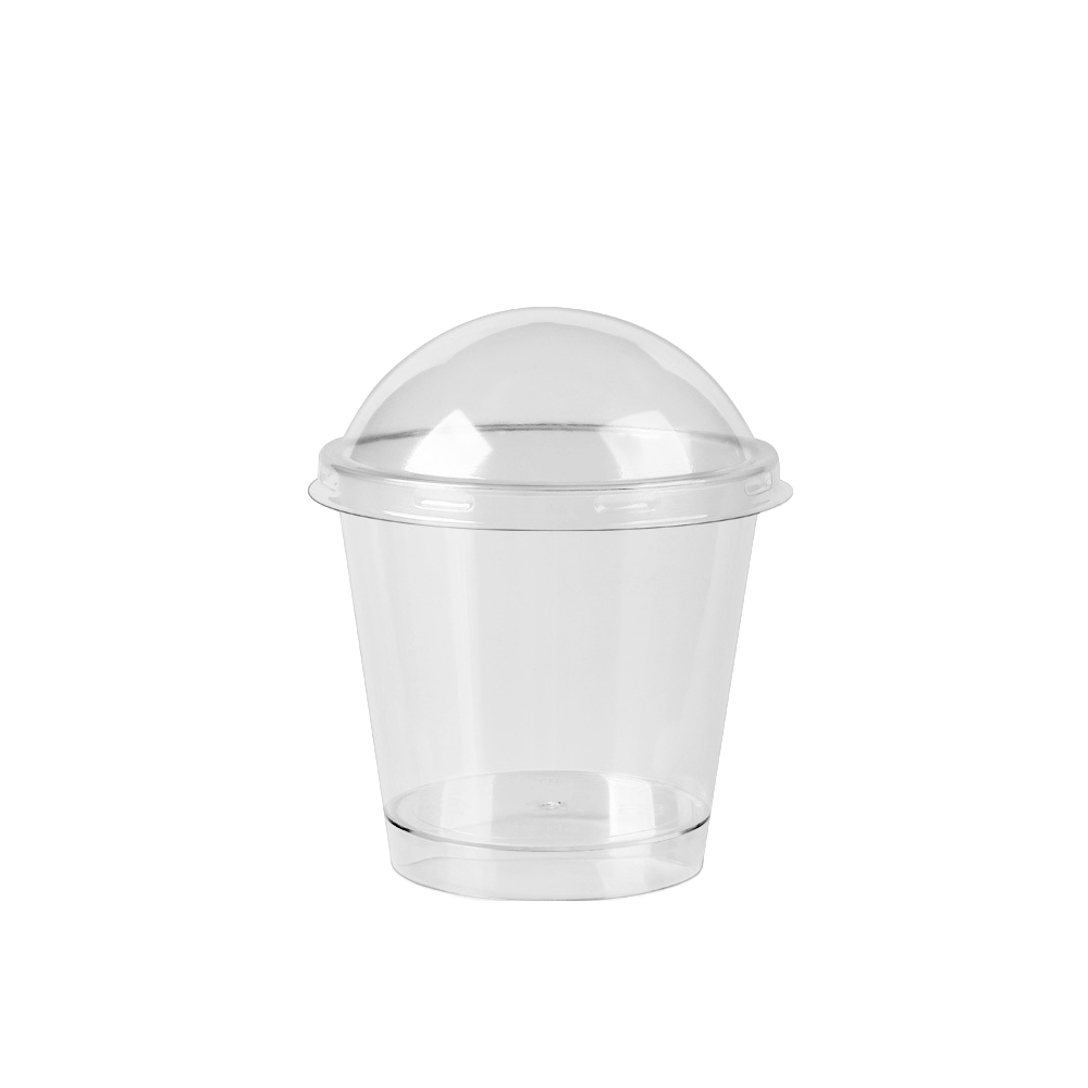 Clear PET Lid To Suit 160mL Round Cup - TEM IMPORTS™