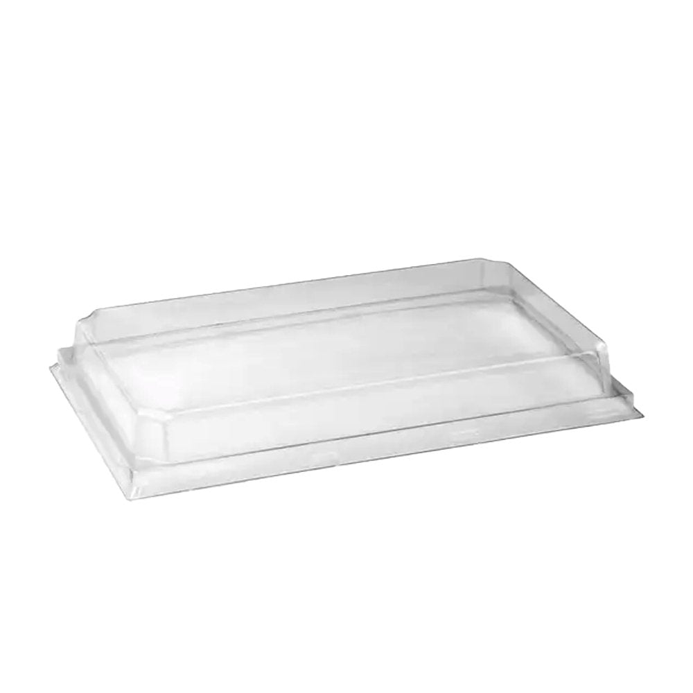 Clear PET Lid To Suit Large BioBoard Sushi Tray - 300/CTN - TEM IMPORTS™