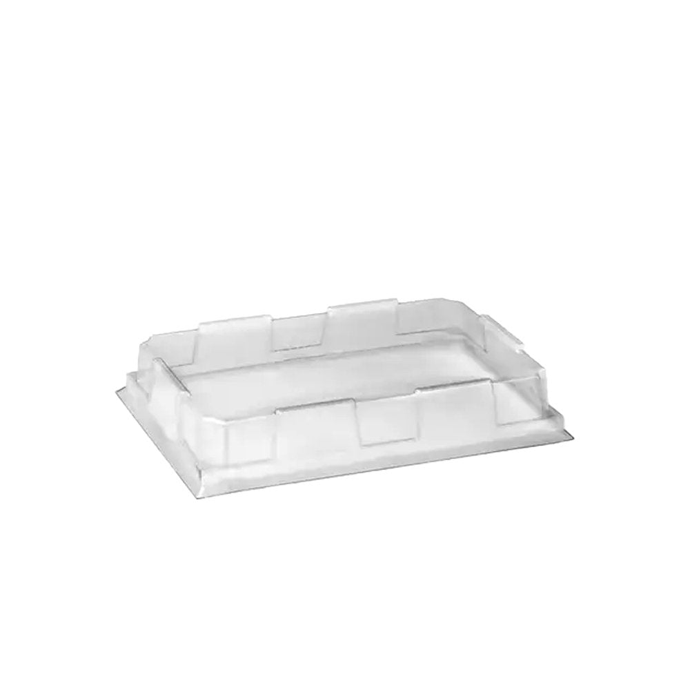 Clear PET Lid To Suit Small BioBoard Sushi Tray - 300/CTN - TEM IMPORTS™