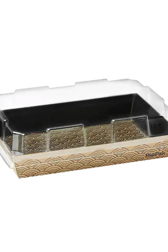 Clear PET Lid To Suit Small BioBoard Sushi Tray - 300/CTN - TEM IMPORTS™