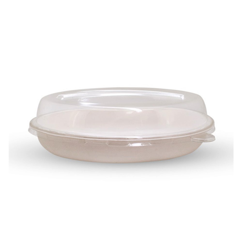 Clear PET Oval Lid For Sugarcane Oval Bowls 550mL - TEM IMPORTS™