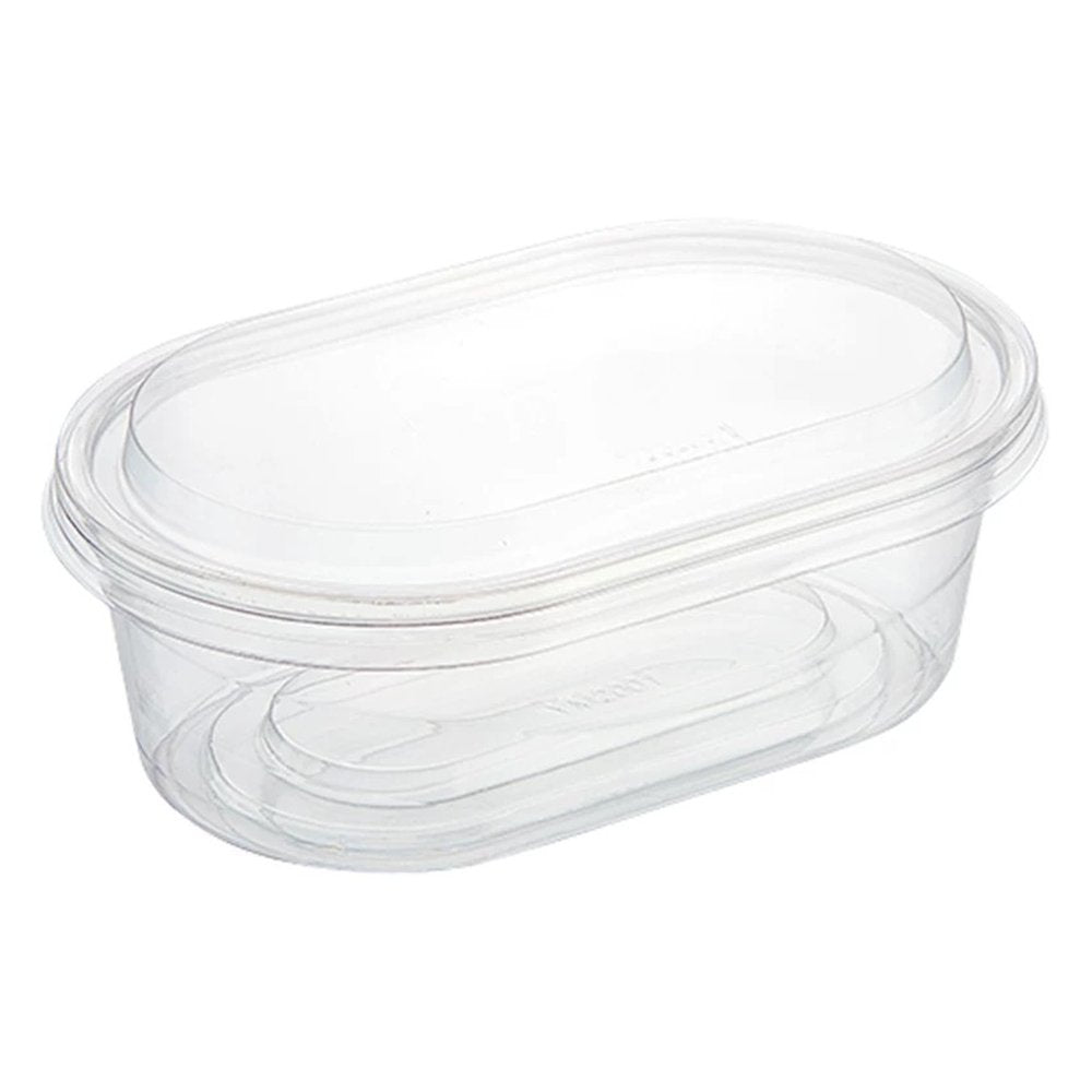 Clear PET Plastic Oval Shape Cake Container With Lid - TEM IMPORTS™