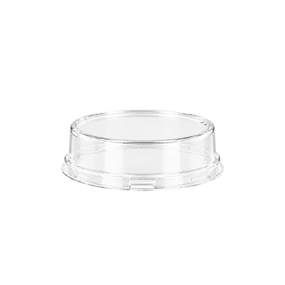 Clear PET Raised Lid For 130mL Round – Black & Gold Series - TEM IMPORTS™