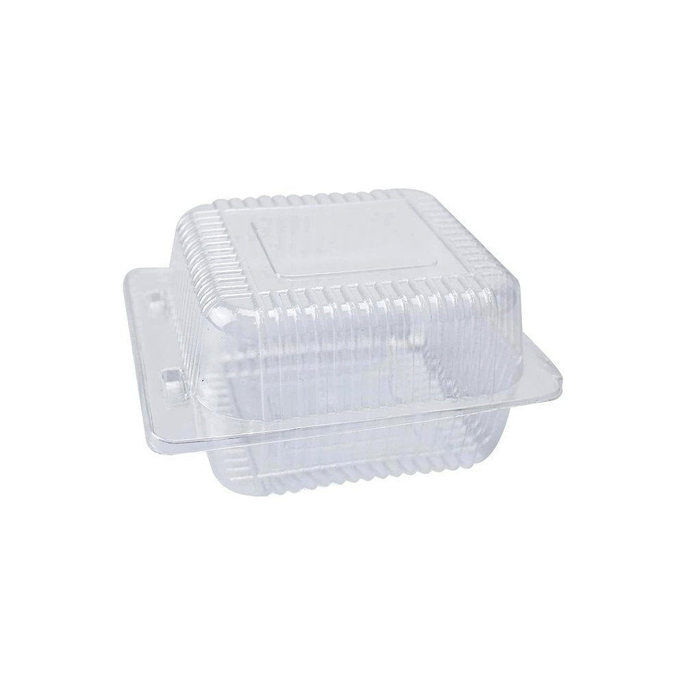 Clear PET Square Hinged Lid Container - TEM IMPORTS™