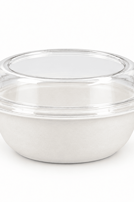 Clear PET Top Hat Lid for 950mL Sugarcane Bowls (Carton of 400) - TEM IMPORTS™