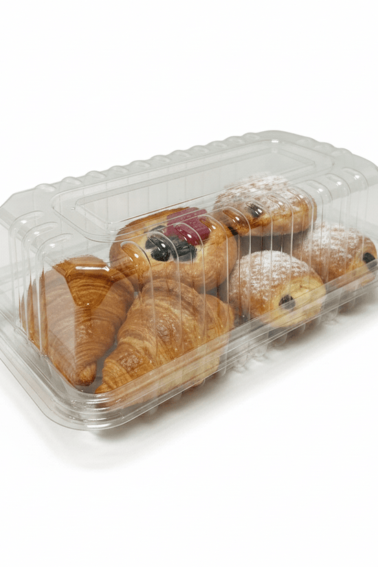 Clear Plastic Bar Cake Container with High Dome Lid – 300/Carton - TEM IMPORTS™