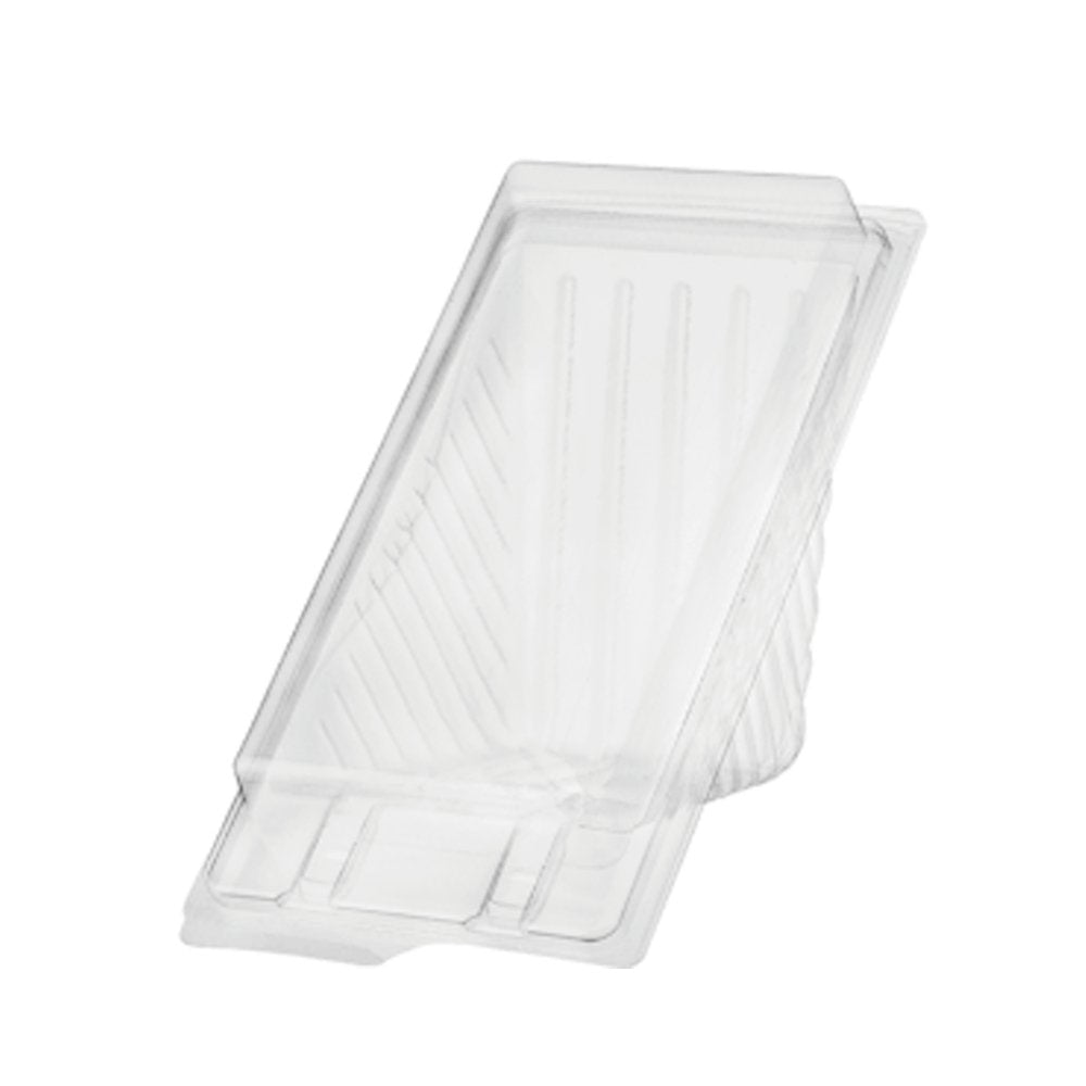 Clear Plastic Sandwich Wedges Hinged Lid Container - Large - TEM IMPORTS™