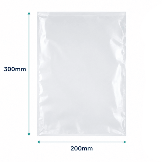 Clear Polypropylene Bag - 300mm x 200mm (Pack of 250) - TEM IMPORTS™