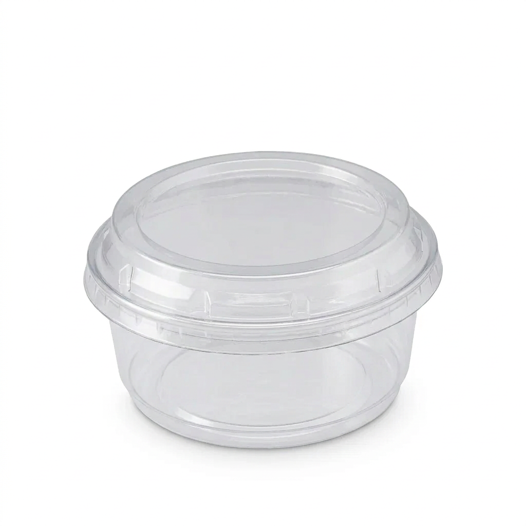 Clear RPET Raise Flat Lid for Deli Container (Carton of 500)
