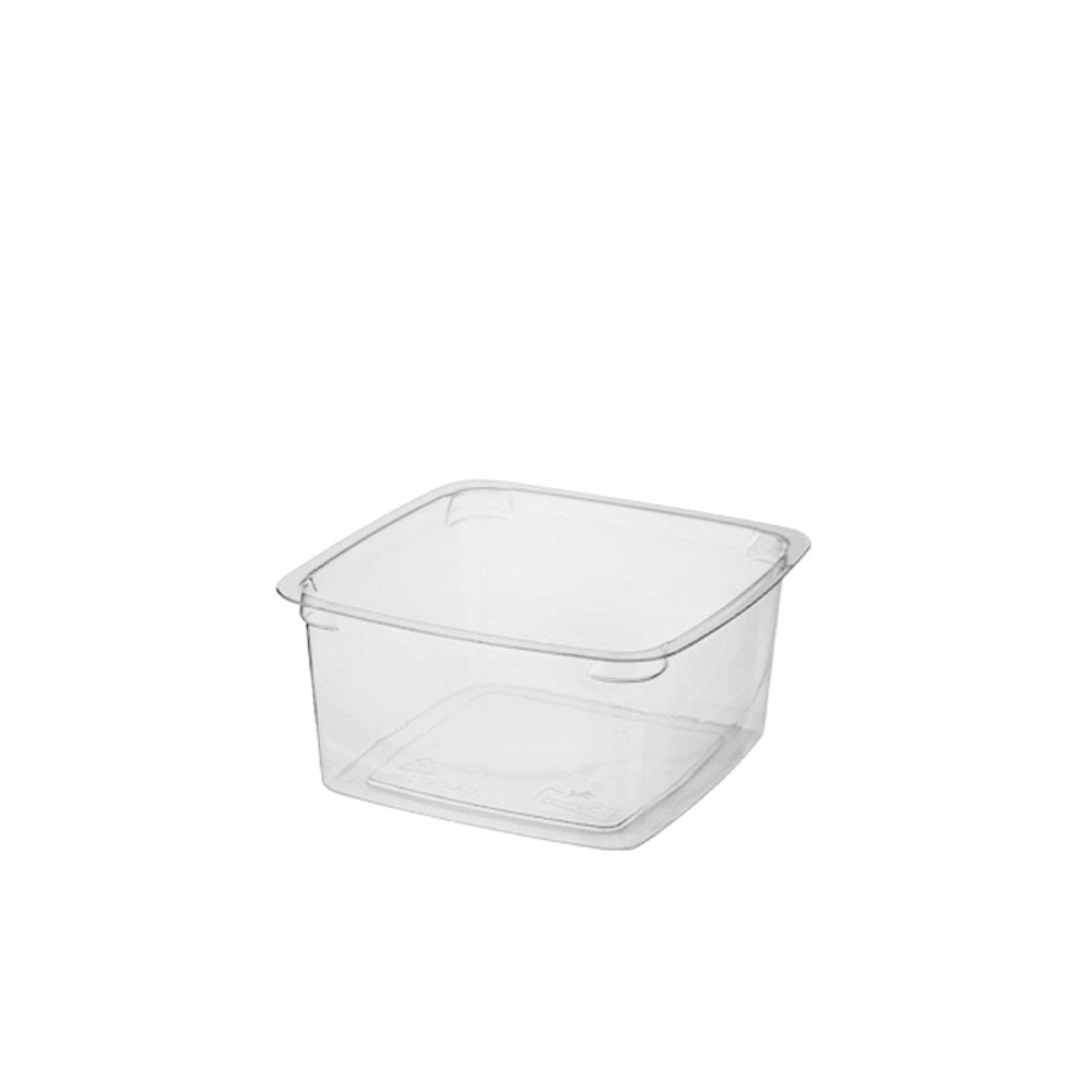 Clear Square Portion Control / Dessert Plastic Containers - 250mL - TEM IMPORTS™