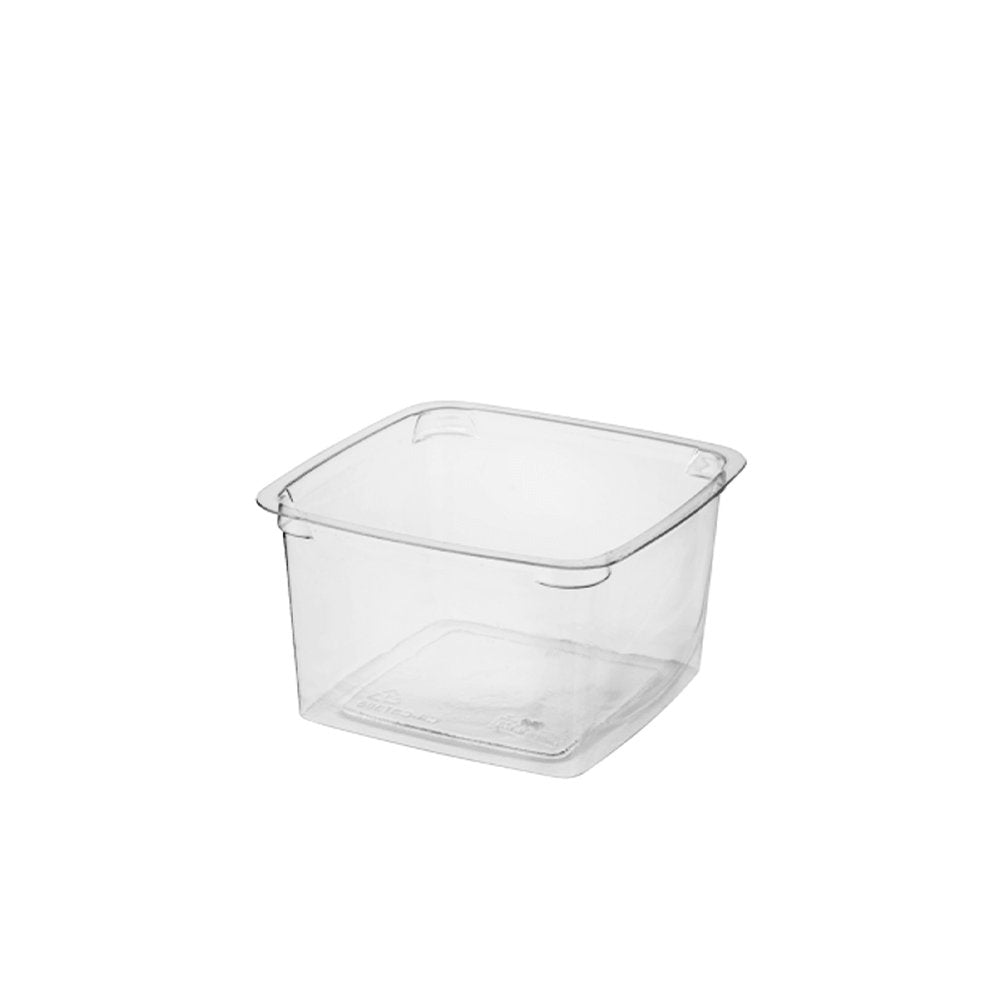 Clear Square Portion Control / Dessert Plastic Containers - 300mL - TEM IMPORTS™