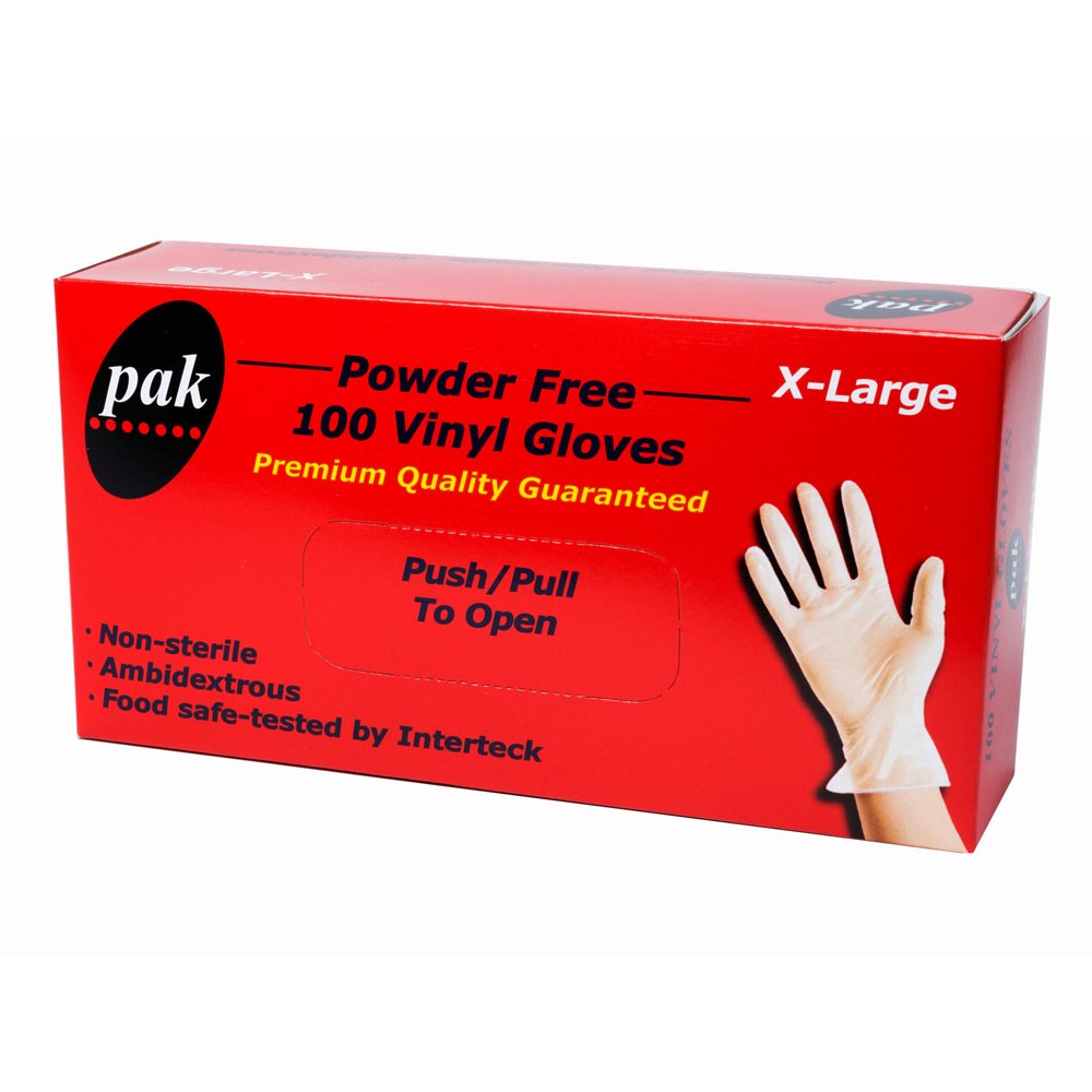 Clear Vinyl Gloves Powder Free - Extra Large - TEM IMPORTS™