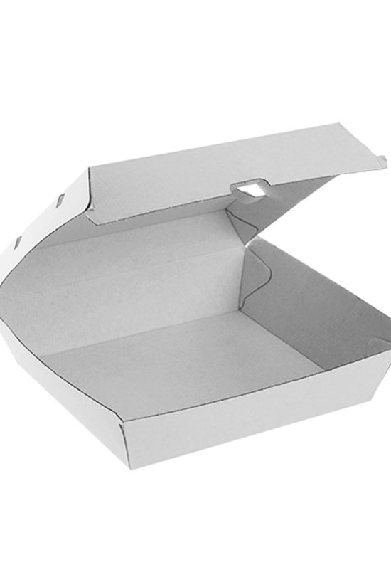 Corrugated Plain White Clamshell Dinner Box - TEM IMPORTS™