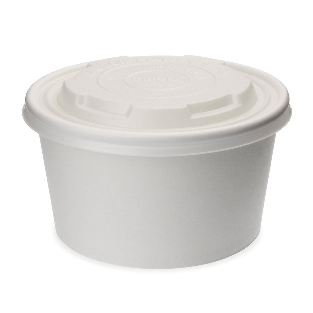 CPLA Flat Lid 90mm For 8oz PLA Coated Soup Cup - TEM IMPORTS™