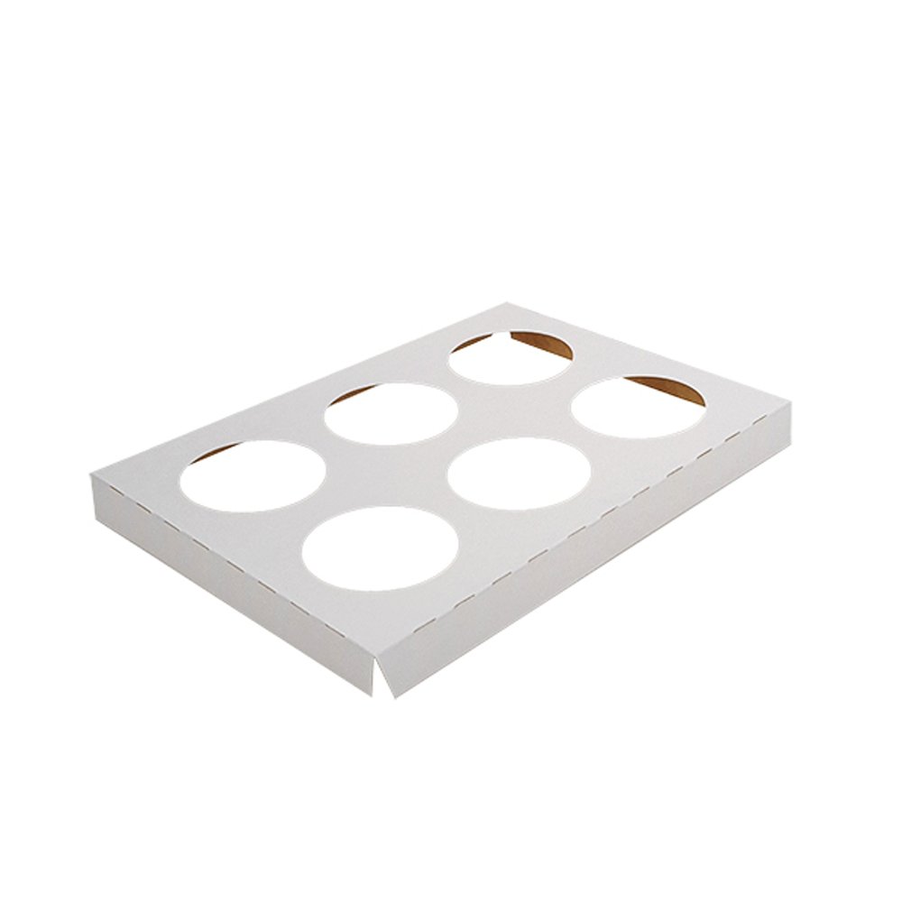 Cupcake Insert To Fit Medium/Large Tray - 6 Holes 50pc/PK - TEM IMPORTS™