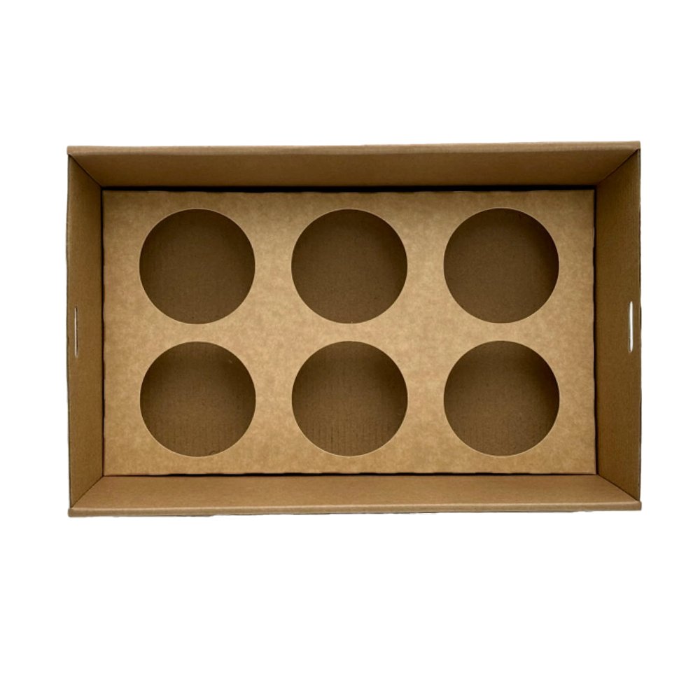 Cupcake Insert To Fit Small Tray - 6 Holes 50pc/PK - TEM IMPORTS™