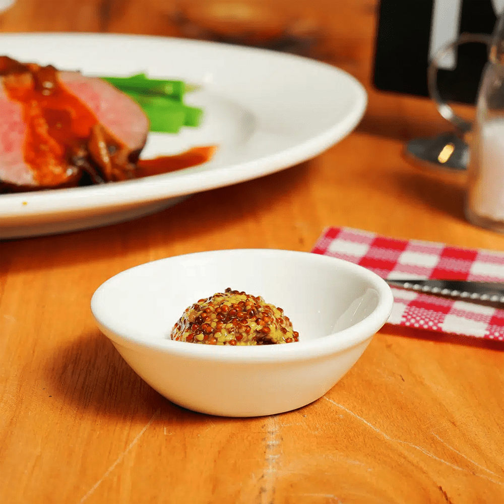 Duraware® Sauce Dish Round Rim 50mL - 12/PACK - TEM IMPORTS™