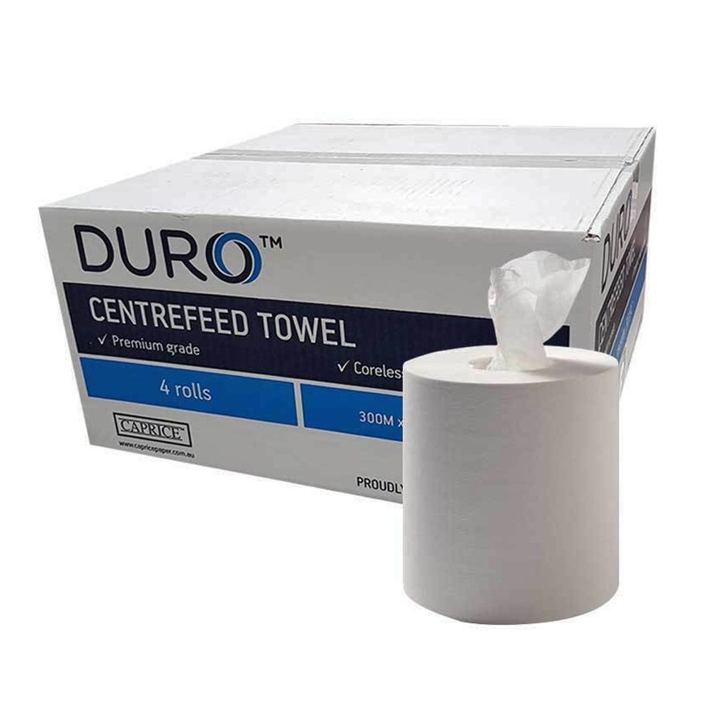 Duro Centrefeed Towel 300 metre x 19cm - 4/CTN - TEM IMPORTS™