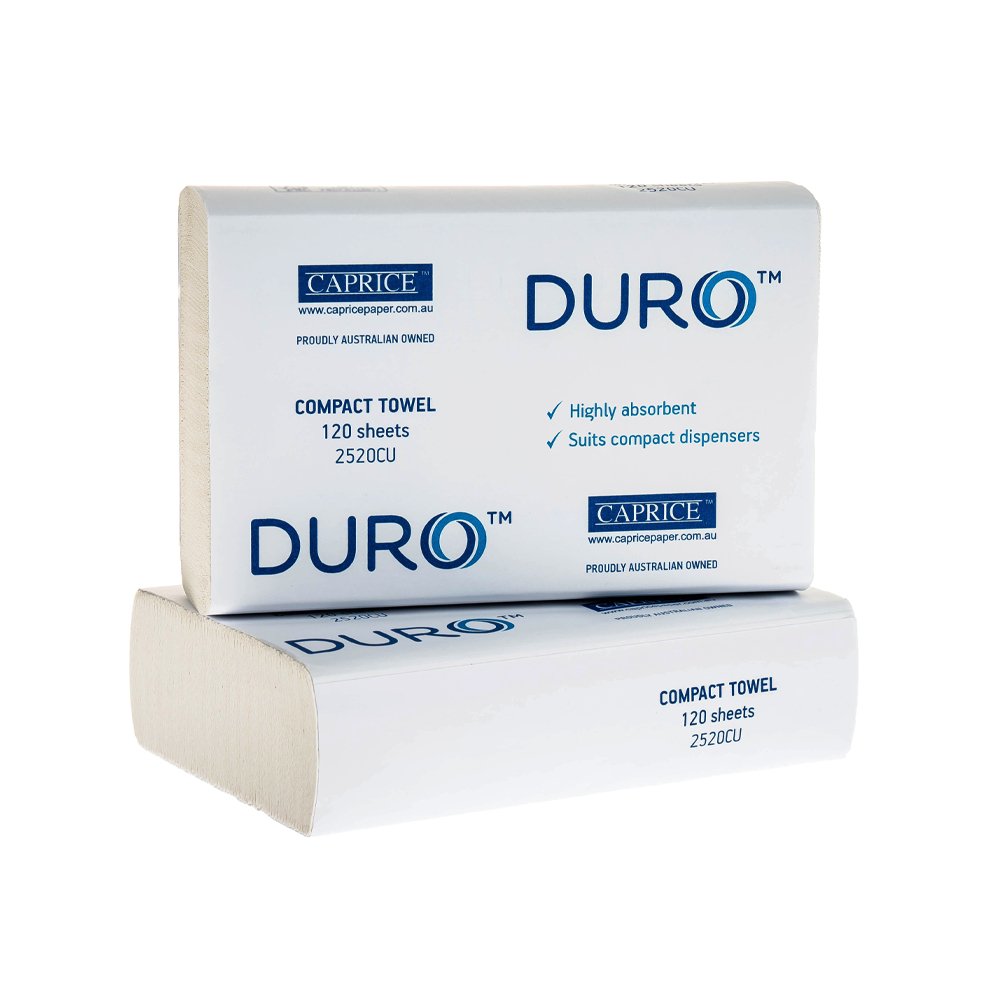 Duro Compact Interleaved Towel 29cm x 20cm - 2400/CTN - TEM IMPORTS™