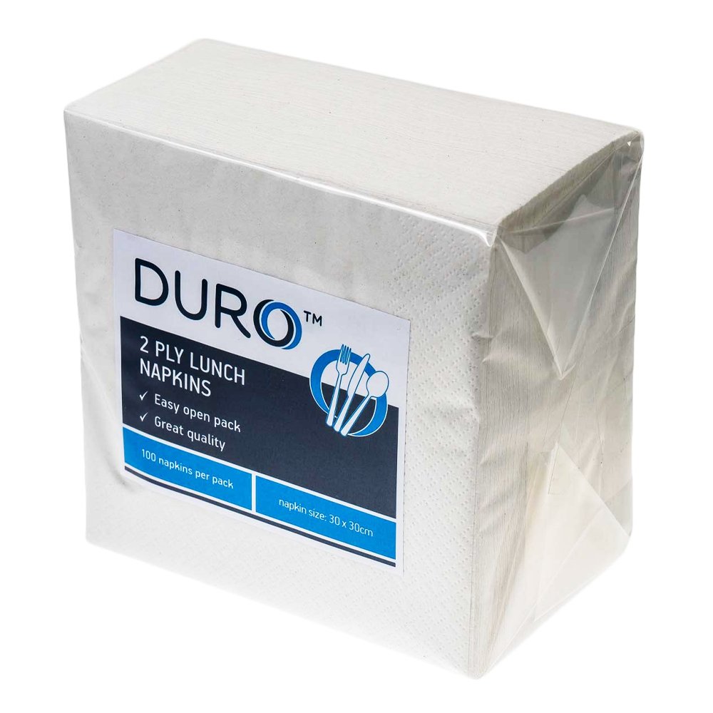 Duro Lunch Napkin 2 ply 300mm x 300mm - 2000/CTN - TEM IMPORTS™