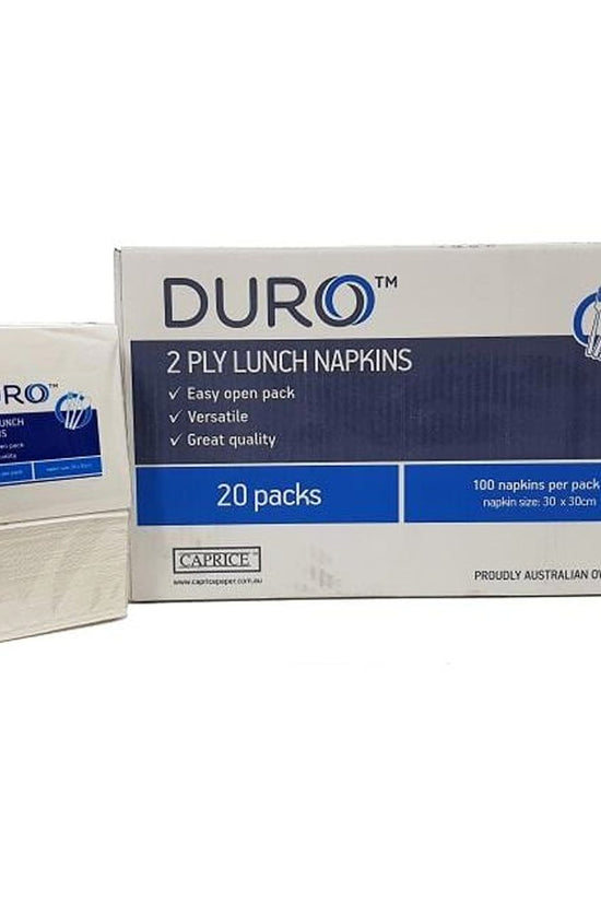 Duro Lunch Napkin 2 ply 300mm x 300mm - 2000/CTN - TEM IMPORTS™
