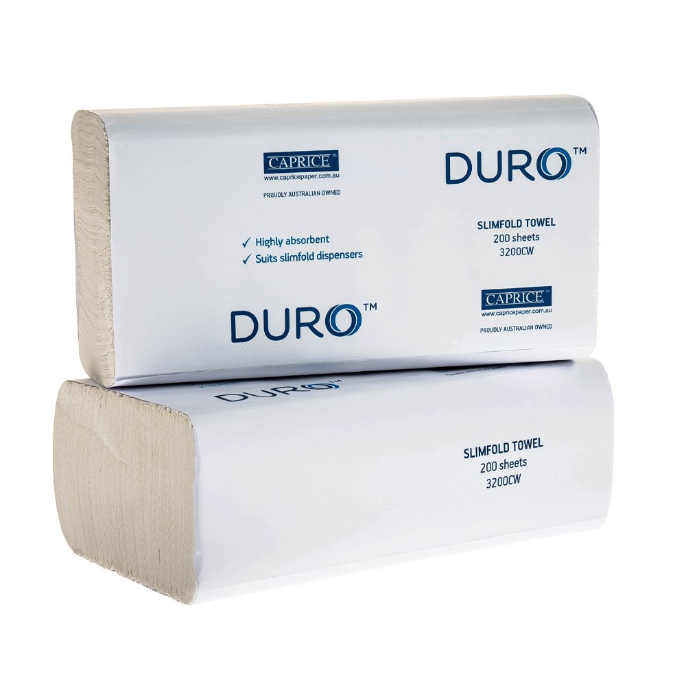 Duro Slimfold Interleaved Towel 23cm x 23cm - 3200/CTN - TEM IMPORTS™