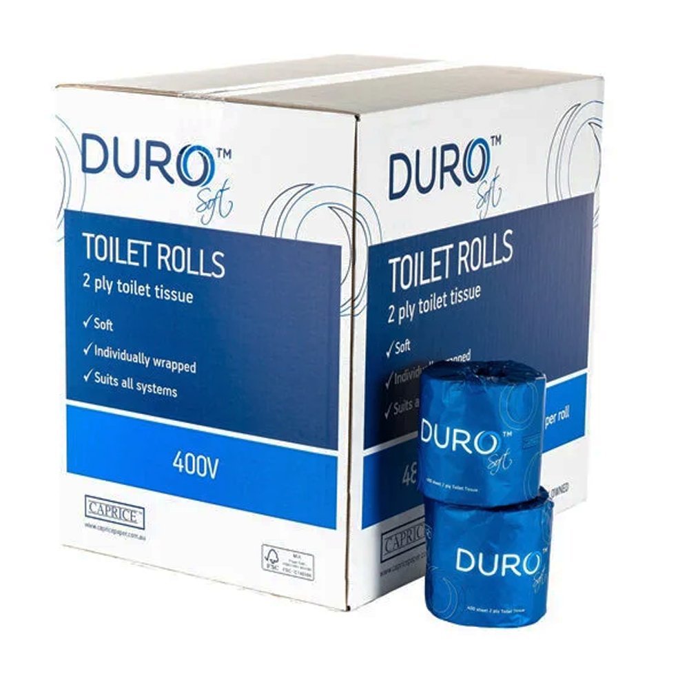 Duro Toilet Paper Roll 400 Sheet Individually Wrapped - 48/CTN - TEM IMPORTS™