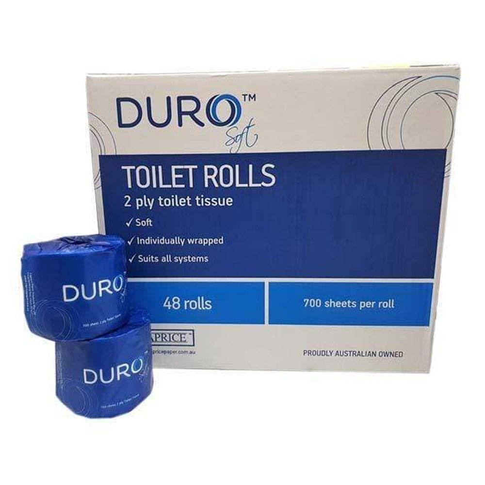 Duro Toilet Paper Roll 700 Sheet Individually Wrapped - 48/CTN - TEM IMPORTS™