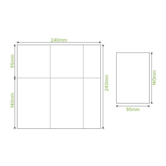 E-Fold Tall 1-Ply Natural Dispenser BioNapkin - 5000pcs/Ctn - TEM IMPORTS™